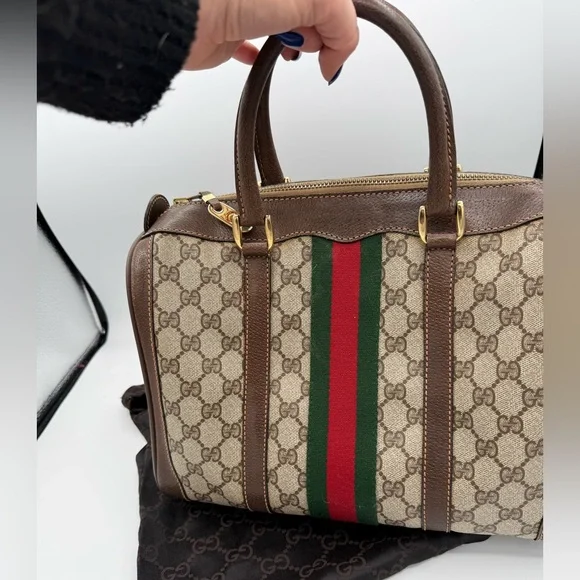 Gucci Boston Bag with Sherry Line - Picture 4 of 15